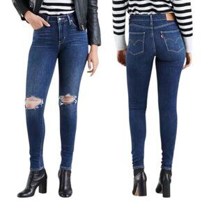Levi’s 721 High Rise Skinny Jeans Size 28 Indigo Luna Dark Wash